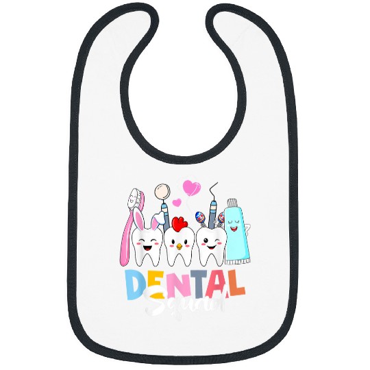 dentists Job Funny Teeth Dental Squad dentists Happy Easter Day 69 Bibs