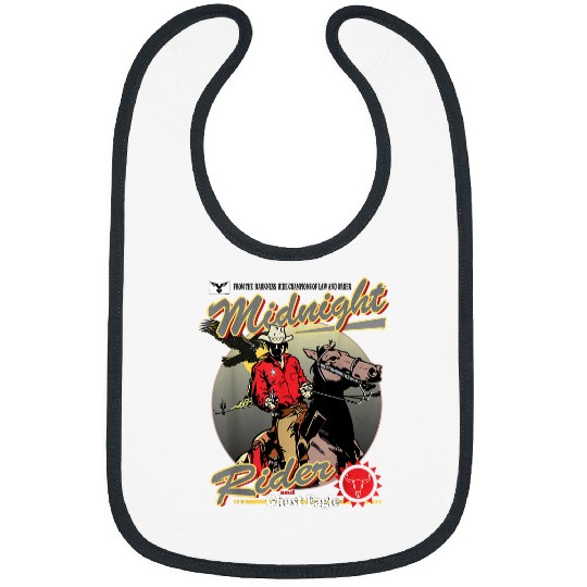 Horse Pet Design The Man Riding A Horse vintages Drama Movie For Fans Bibs
