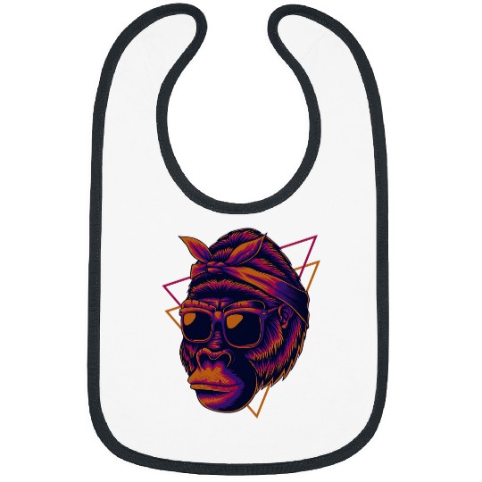Gorilla Pet cute Gorilla mom for lover monkey Animal Mothers Day mama Bibs