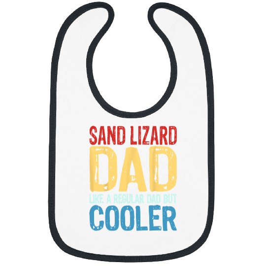 Komodo Pet Mens Sand Lizard Dad Like a Regular Dad but Cooler Bibs