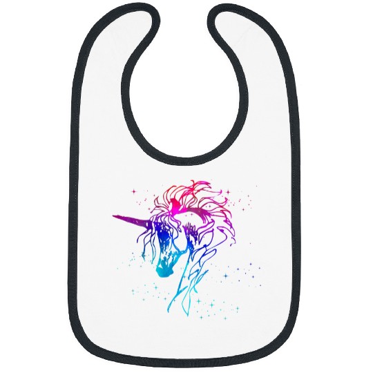 Unicorn Pet Magic Horse vintages Fantasy Art Love Graphic Bibs