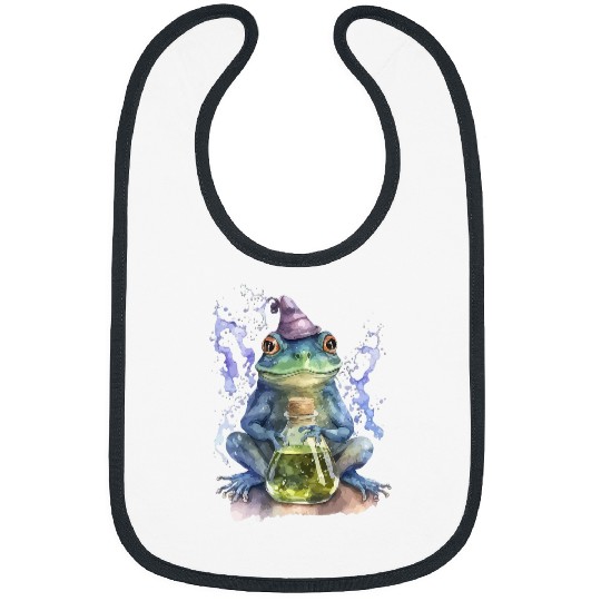 Frog Pet Cottagecore Aesthetic Frog Wizard Hat Dark Academia Bibs
