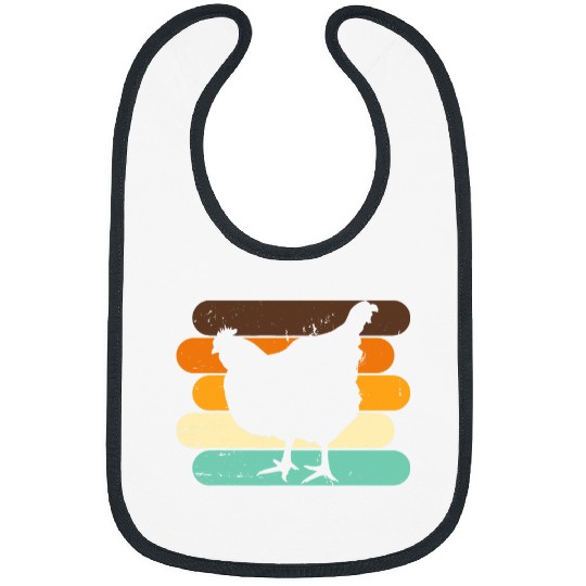 Chicken Pet Retro Chickens Poultry Hen Hens Chick Bird Bibs
