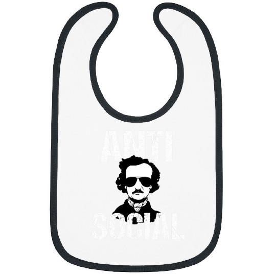 Book Fun Nerd Gothic English Lit Edgar Allan Poe Bibs
