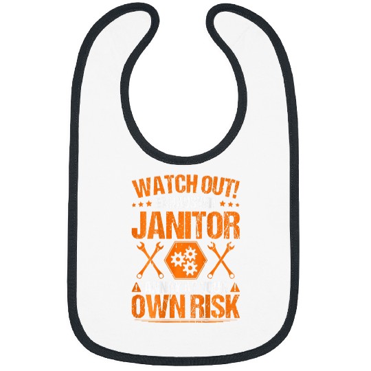 Own Risk Janitor Bibs
