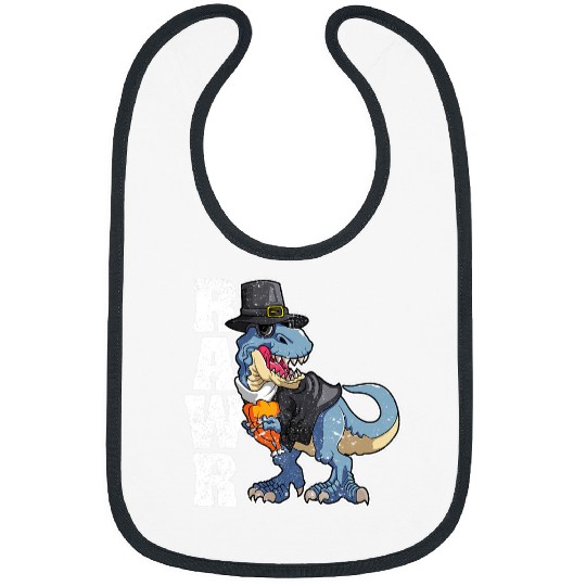 Dinosaur Pet Rawr Thanksgiving Turkey Saurus TRex Pilgrim 1 Bibs