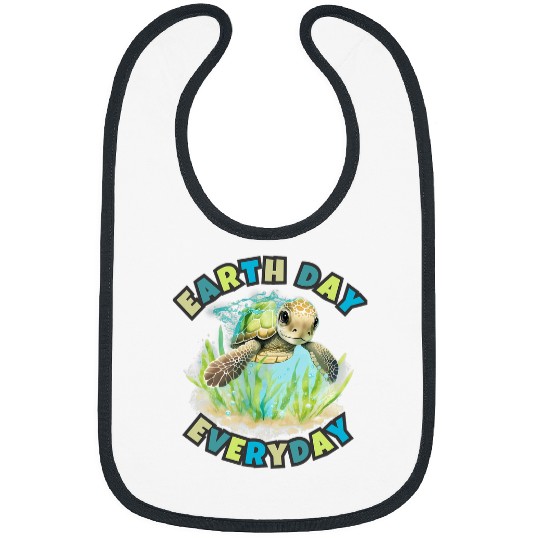 Turtle Pet Earth Day Everyday Turtle Womens Bibs