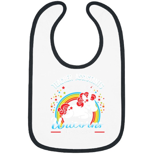 Unicorn Pet Teacher Assistant Education Teaching Bibs