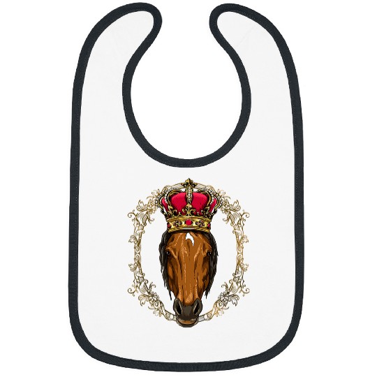 Horse Pet King Queen Horse Princess Cowgirl Cowboy Horse Lover Bibs