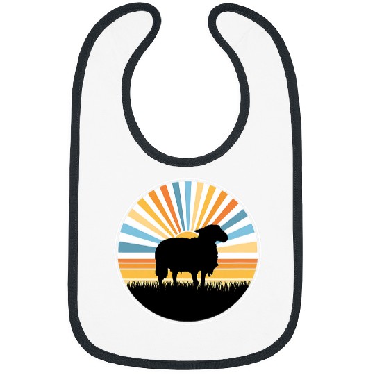 Sheep Pet Farm Farmer Farming Midwest Livestock Bibs