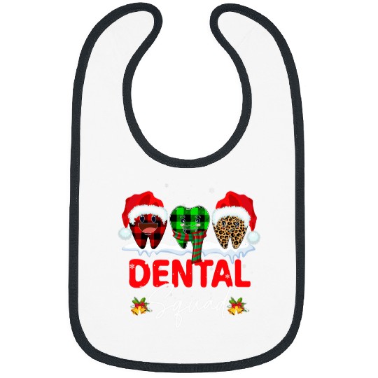 dentists Job Funny Teeth Santa Reindeer Christmas Dental Squad Bibs