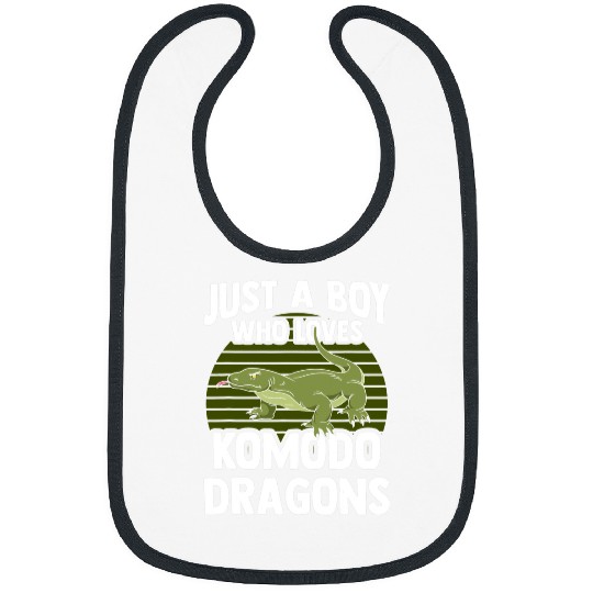 Komodo Pet Just A Boy Who Loves Komodo Dragons Komodo Dragon Lover Bibs