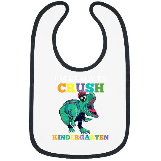 Dinosaur Pet Im Ready to Crush Kindergarten Dinosaur Back to School Boys 5 Bibs