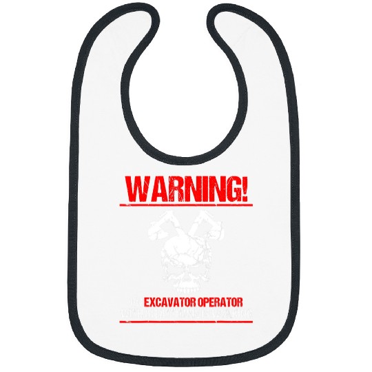 Excavator Fun Mens Backhoe Operator Design for Excavator Sand Digger 5 Bibs