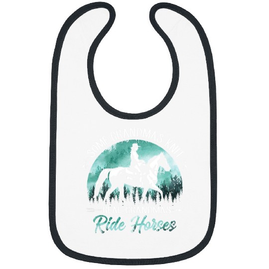 Horse Pet Knitting Yarn Some Grandmas Real Grandmas Ride Horses Funny Horse Bibs