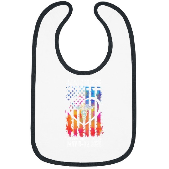 nurses Job I Am A nurses This Is My Week Happy nurses Week USA American Flag Bibs