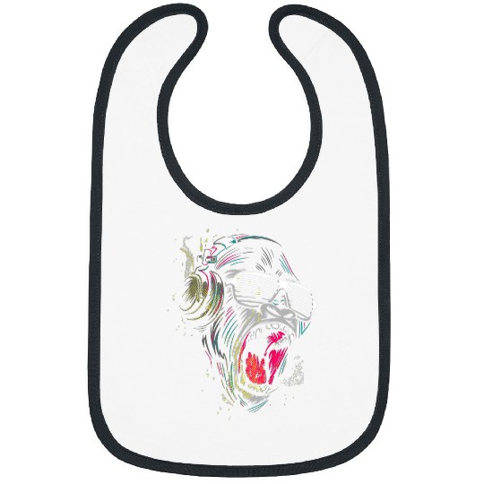 Gorilla Pet Monkey Ape Headphones Bibs