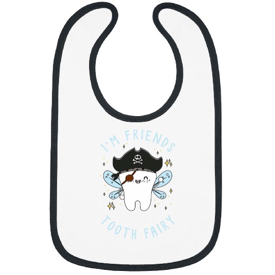 dentists Job Funny Tooth Fairy In Pirate Costume Hygienist dentists Bibs