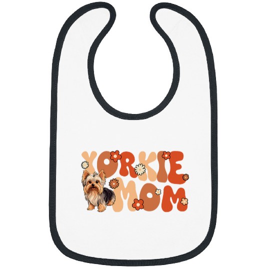 Yorkshire Pet Terrier Groovy Worlds Yorkie Mom Bibs