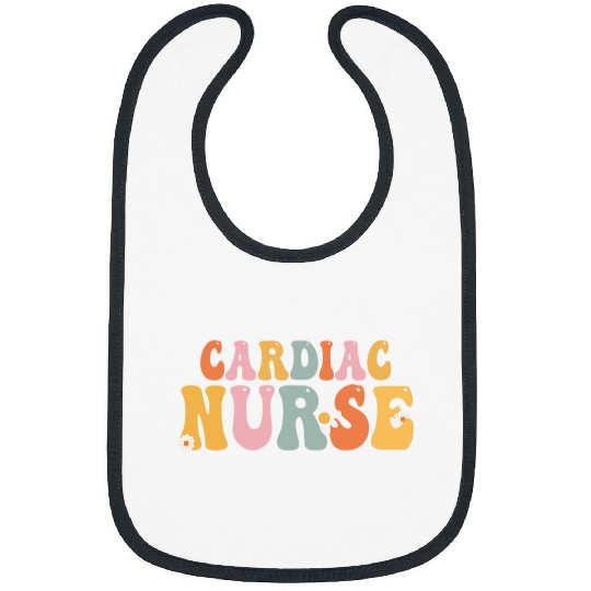 nurses Job Womens Cardiac nurses Week Groovy Appreciation Day Nursing Women Bibs