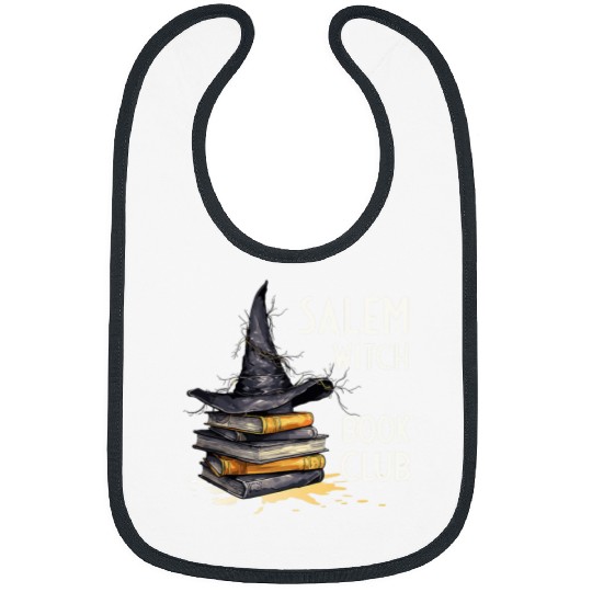 Book Fun Salem Witch Book Club Halloween for Bookworms Feminist Bibs