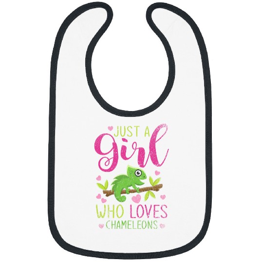 Chameleon Pet Reptile Lover Women Girls Kids Chameleon 01 Bibs