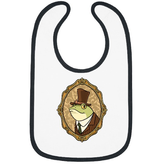 Frog Pet Cottagecore Aesthetic Baroque Period Frog Toad Goblincore Bibs