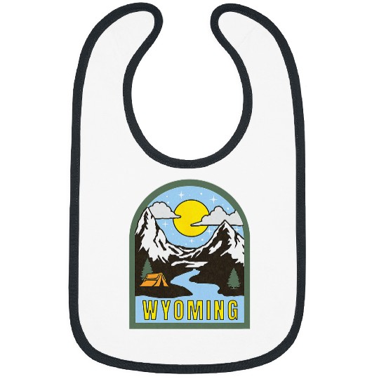 Fishing Fun Wyoming Camping Fishing Hiking Nature Mountains Outdoors Bibs