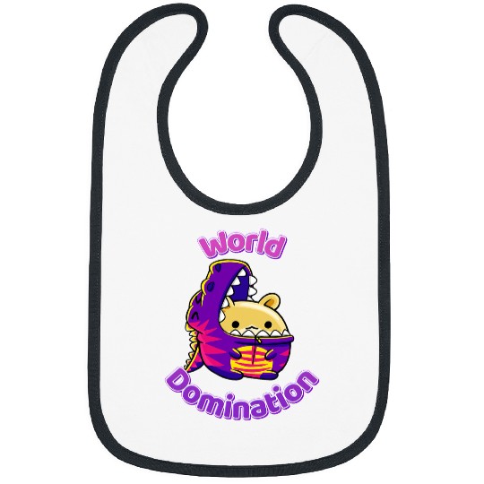 Hamster Pet World Domination Dinosaur Hamster Cartoon Bibs