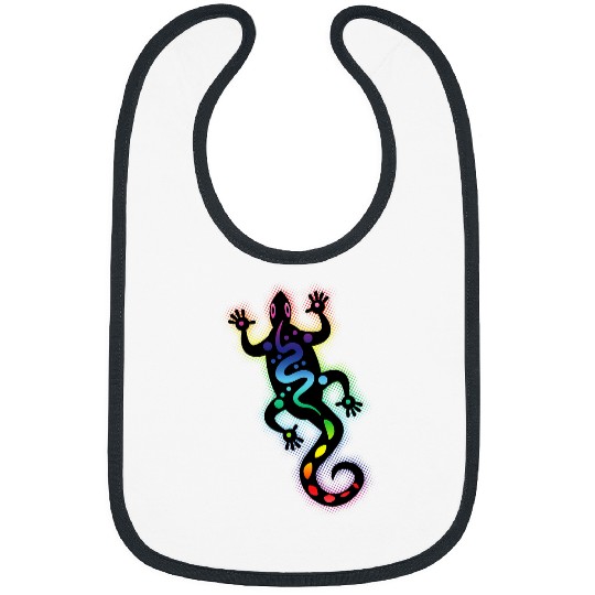 Komodo Pet Reptile Lover Tribal Lizard vintages Graphic Art Animal Bibs