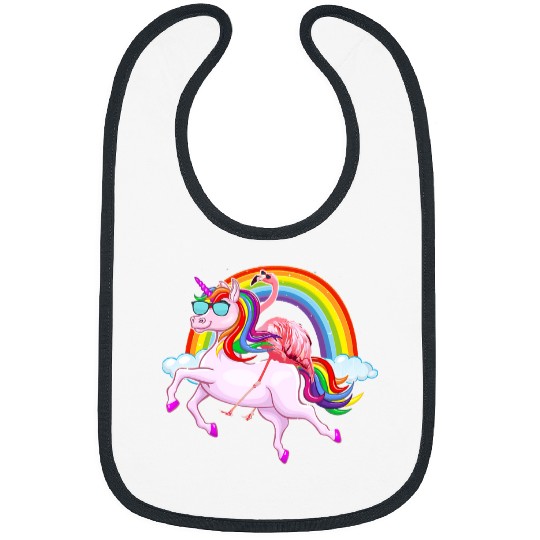 Unicorn Pet Be flamazing amazing flamingo unicorn rainbow apparel Bibs