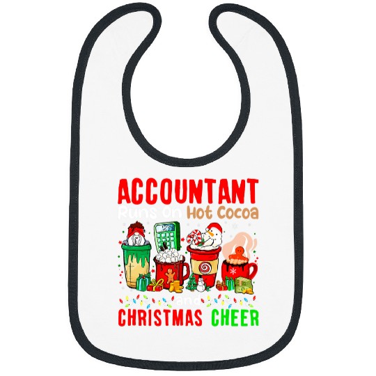 Accountant Job Runs On Hot Cocoa And Christmas Cheer Gnome Lover Bibs