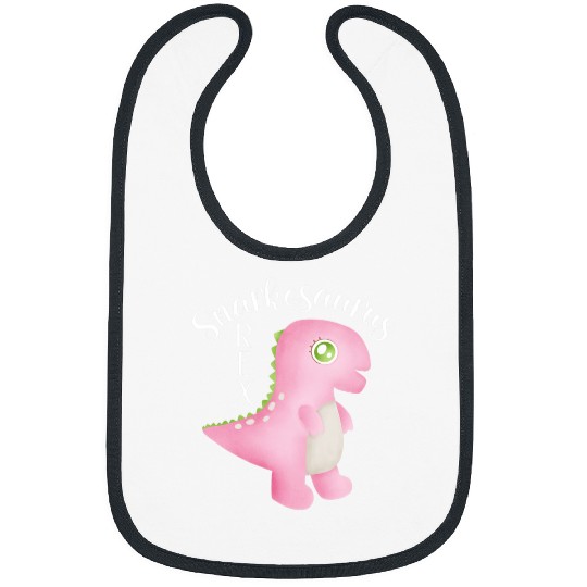 Dinosaur Pet Snarky Women Sassy Dinosaur Teen Girl Stuff Kids Pink TRex Bibs