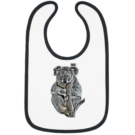 Koala Pet Graphic Novel Cute Koala Australian Marsupial Koala Bear Bibs