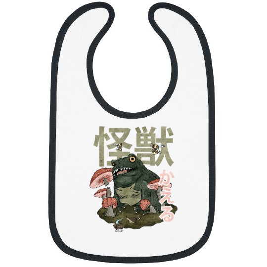 Frog Pet Cottagecore Aesthetic Kaiju Frog Japanese Monster Bibs