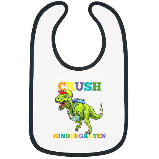 Dinosaur Pet Im Ready to Crush Kindergarten Dinosaur Back to School Boys 1 Bibs
