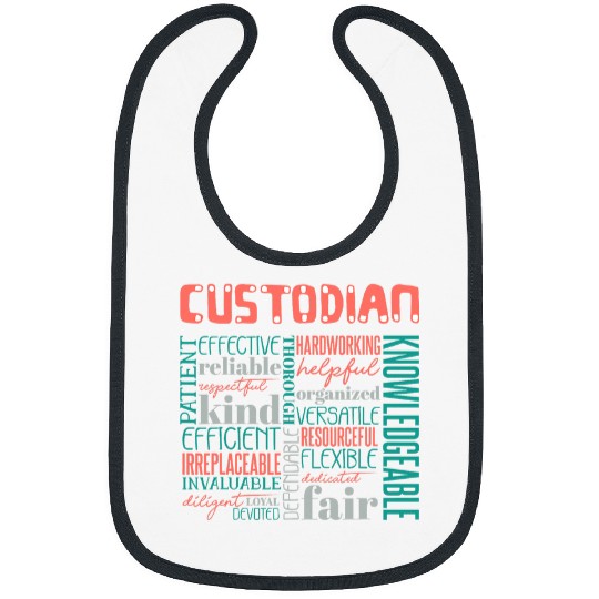 Custodian Janitor and School Custodian Cleaning Bibs