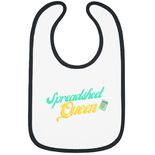 Accountant Job Spreadsheet Queen Excel Accountant Funny Joke Design Bibs