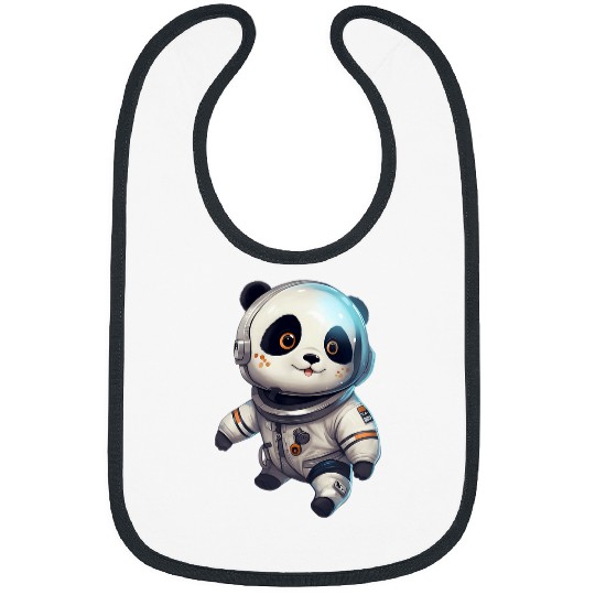 Astronaut Job Panda Dancing Space Astronomy Planets Travel Bibs