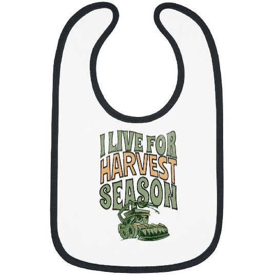 Tractor Fun driving I LIVE FOR HARVEST SEASON FUN TRACTOR FARMING Bibs