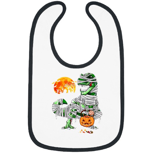 Dinosaur Pet Halloween Scary Mummy Dinosaur Trex Costume Kids Boys Men 1 Bibs