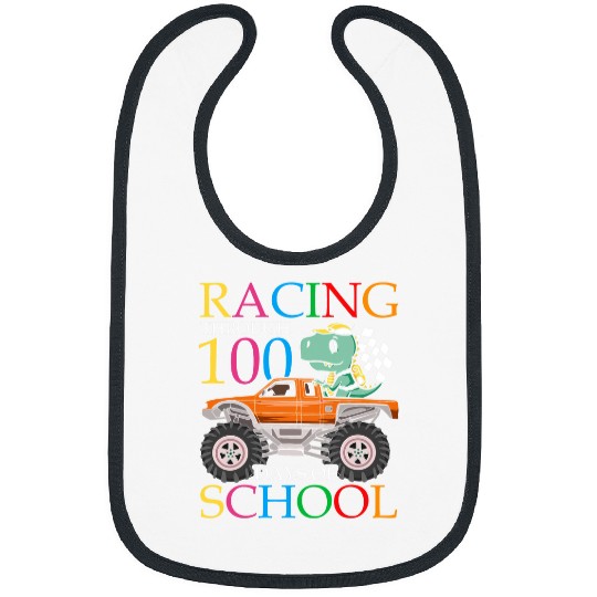 Dinosaur Pet Racing Through 100 Days Of School Dinosaur Truck Racer Bibs