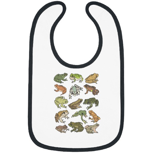 Frog Pet Gif Frog vs Toad Grunge Bibs