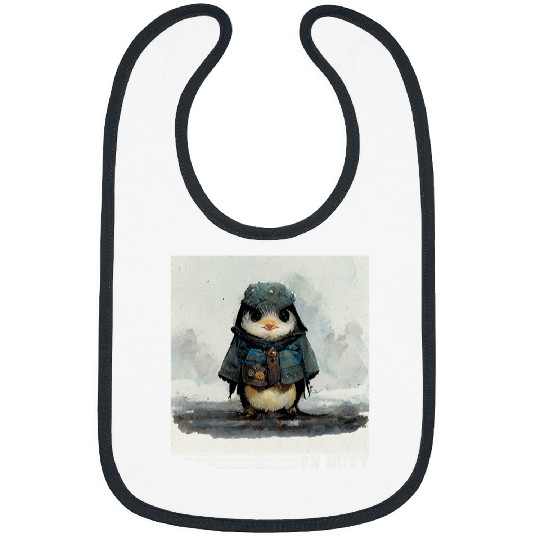 Penguin Pet On Duty King Emperor Sea Bird Penguin Lover Bibs