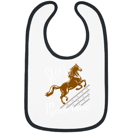 Horse Pet Stay in your Lane Horse Racing Horses Apparel Jockey Bibs