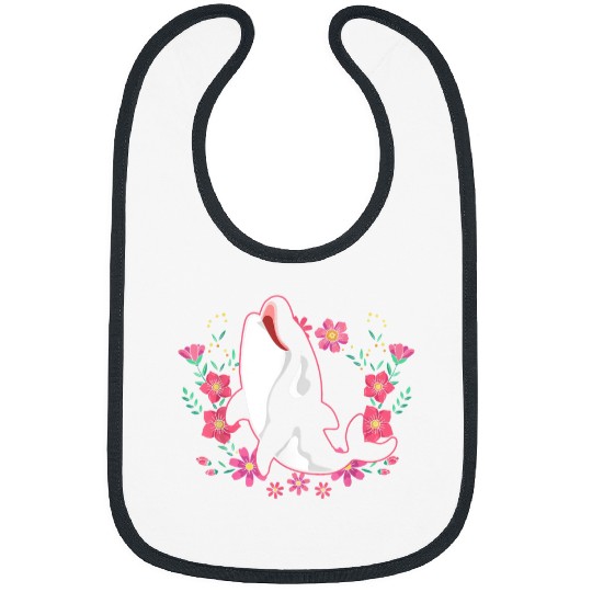 Whale Pet Floral Ocean Animal Exotic Killer Whale Aquarist Gift Orca Bibs