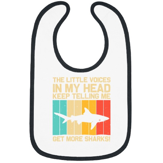 Shark Pet For Men Women Hammerhead Tiger Sharks Lover Bibs