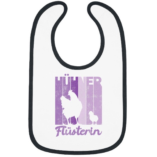 Chicken Pet Retro Chickens Whisper Funny Farmer Chicken Bibs