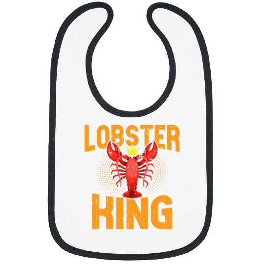 Fishing Fun Lobsters King Funny Lobstering Lobster Fishing Bibs