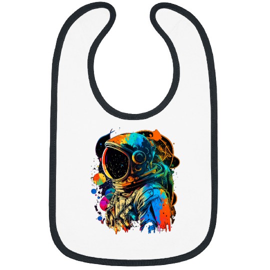 Astronaut Job Spaceman Universe Planets Galaxy 23 Bibs